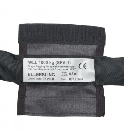 Steel Sling 1 Ton WLL - Black