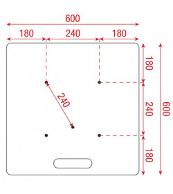 Universal baseplate 60cm