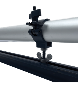 Eurotrack - scaff clamp black - with bolt  M10 x 50 and sliding nut M10