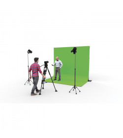 P&D Chromakey Curtain 590(w) x 400(h) Molton 300 g/m2