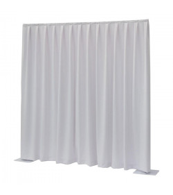 P&D curtain 330(w) x 500(h) cm white MGS 175 g/m2 pleated