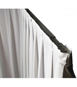 P&D curtain 330(w) x 500(h) cm white MGS 175 g/m2 pleated