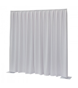 P&D curtain 330(w) x 250(h) cm white MGS 175 g/m2 pleated