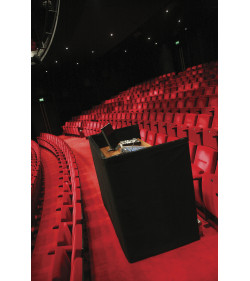 P&D curtain 280(w) x 120 (h) cm black MGS 175 g/m2 unpleated