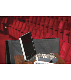 P&D curtain 280(w) x 120 (h) cm black MGS 175 g/m2 unpleated