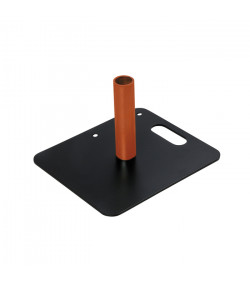 Baseplate - 350(l) x 300(w)mm 4Kg - Black (powder coated)