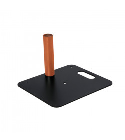 Baseplate - 350(l) x 300(w)mm 4Kg - Black (powder coated)