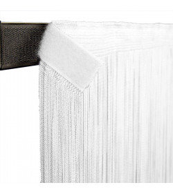 String Curtain 3(h)x3(w)m White, incl hook and loop fastner