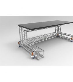 Lifting wheel with 80mm rotating castor