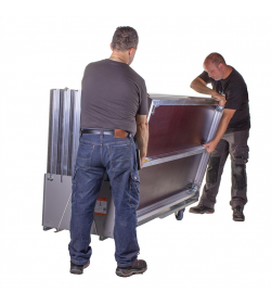 Stagedeck dolly 2m unassembled 4x 125mm castors