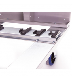 Stagedeck dolly 1m unassembled 4x 125mm castors