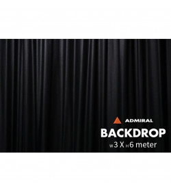 Backdrop 320 g/m² W 3m x H 6m black