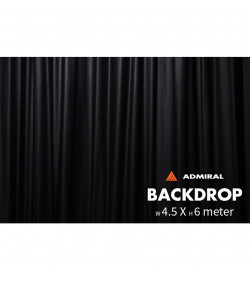 Backdrop 320 g/m² W 6m x H  4,5m black