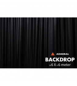 Backdrop 320 g/m² W 6m x H 6m black