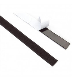 Velcro adhesive, hook 25m x 20mm black