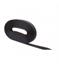 Velcro non-adhesive loop fastener 6m x 20mm black