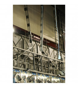 Basic cable guide base 2m - H 3m black