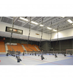 Basic cable guide base 2m - H 3m black