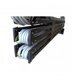 Basic cable guide base 2m - H 9m black