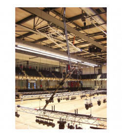 Basic cable guide base 3m - H 8m black