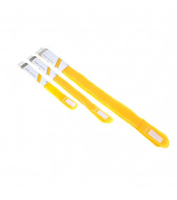 Cable wrap 26cm yellow 5 pieces