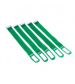 Cable wrap 26cm green 5 pieces