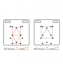 Baseplate 73cm COMBI 30/40 truss zinc