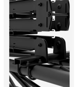 L cable guide base 3m - H 16.5m black